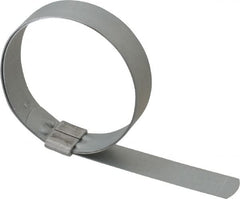 IDEAL TRIDON - 2-3/4" ID, Galvanized Steel Preformed J-Type Clamp - 3/4" Wide x 0.03" Thick - Benchmark Tooling