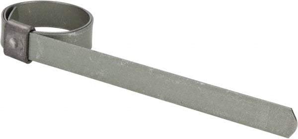 IDEAL TRIDON - 13/16" ID Galvanized Steel Preformed Center Punch Clamp - 3/8" Wide, 0.025" Thick - Benchmark Tooling