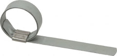 IDEAL TRIDON - 1-1/4" ID Galvanized Steel Preformed Center Punch Clamp - 5/8" Wide, 0.025" Thick - Benchmark Tooling