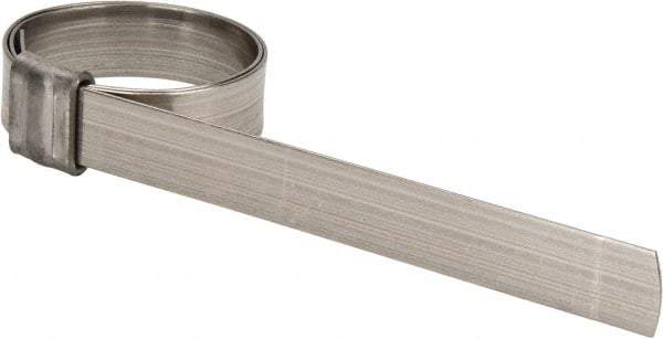 IDEAL TRIDON - 1-1/4" ID, Grade 201, Stainless Steel Preformed J-Type Clamp - 1/2" Wide x 0.03" Thick - Benchmark Tooling