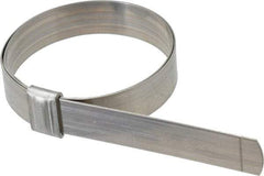 IDEAL TRIDON - 2-3/4" ID, Grade 201, Stainless Steel Preformed J-Type Clamp - 3/4" Wide x 0.03" Thick - Benchmark Tooling