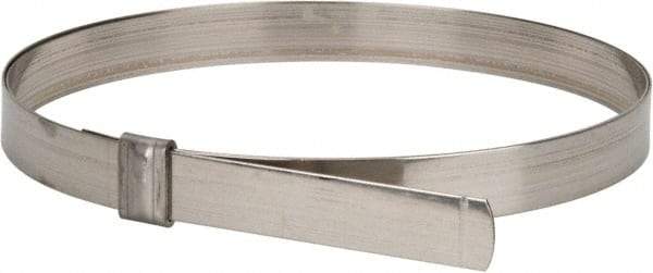 IDEAL TRIDON - 7" ID, Grade 201, Stainless Steel Preformed J-Type Clamp - 3/4" Wide x 0.03" Thick - Benchmark Tooling