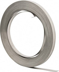 IDEAL TRIDON - Grade 201, Stainless Steel Banding Strap Roll - 5/8" Wide x 0.03" Thick - Benchmark Tooling