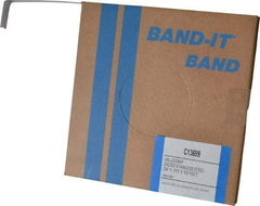 Made in USA - Grade 200 to 300, Stainless Steel Banding Strap Roll - 3/4" Wide x 0.015" Thick - Benchmark Tooling