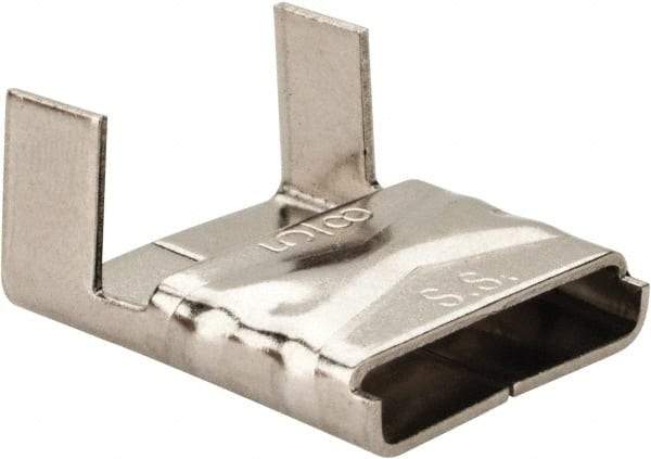 Made in USA - Grade 200 to 300, Stainless Steel Banding Strap Buckle - 5/8" Wide - Benchmark Tooling