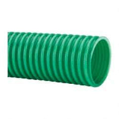 Continental ContiTech - 2" ID, 5 Hg Vac Rating, PVC Vacuum & Duct Hose - 100' Long, Metallic Green, 3" Bend Radius, 15 to 150°F - Benchmark Tooling