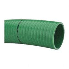 Continental ContiTech - 15 to 150°F, 3" Inside x 3.38" Outside Diam, PVC Liquid Suction & Discharge Hose - Green, 100' Long, 65 psi Working Pressure - Benchmark Tooling