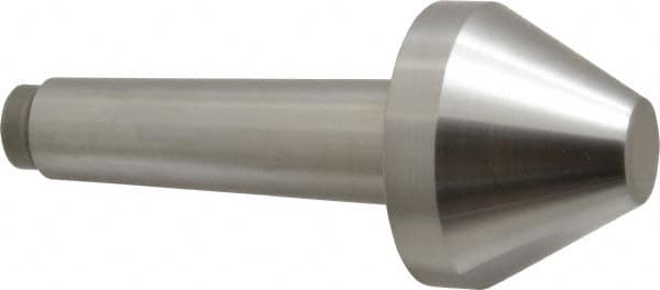 Riten - 2-3/4" Head Diam, Hardened Tool Steel Bull Nose Point Solid Dead Center - 4MT Morse Taper, 2-3/4" Point Diam, 1.508" Point Length, 2-15/16" OAL - Benchmark Tooling