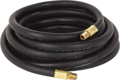 Continental ContiTech - 3/8" ID x 0.669" OD 25' Long Multipurpose Air Hose - MNPT x MNPT Ends, 200 Working psi, -40 to 190°F, 1/4" Fitting, Black - Benchmark Tooling