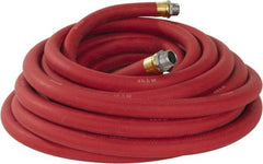 Continental ContiTech - 3/4" ID x 1.133" OD 50' Long Multipurpose Air Hose - MNPT x MNPT Ends, 250 Working psi, -40 to 190°F, 3/4" Fitting, Red - Benchmark Tooling