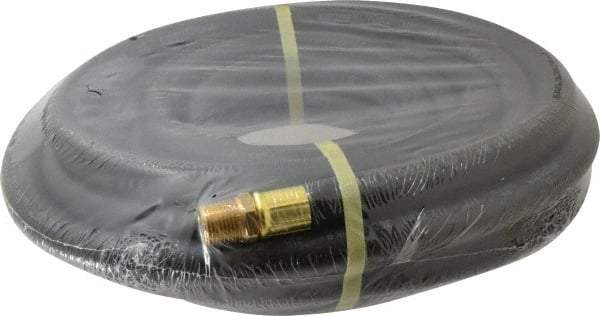 Continental ContiTech - 1/2" ID x 0.844" OD 25' Long Oil Resistant Air Hose - MNPT x MNPT Ends, 300 Working psi, -20 to 190°F, 1/2" Fitting, Black - Benchmark Tooling