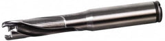 Kennametal - 8.5 to 8.99mm Diam, 5xD, 45mm Max Depth, 10mm Shank Diam, 56mm Flute, 100mm OAL, Replaceable Tip Drill - KTIP0850HPM Insert, G Seat Size, Series KenTIP - Benchmark Tooling