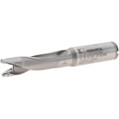 Kennametal - 16 to 16.99mm Diam, 3xD, 51mm Max Depth, 18mm Shank Diam, 70mm Flute, 122mm OAL, Replaceable Tip Drill - KTIP1600HPM Insert, U Seat Size, Series KenTIP - Benchmark Tooling