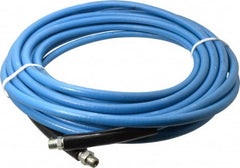 Continental ContiTech - 50' Long, 3/8" Fitting, Swivel Fitting, 0 to 250°F, Synthetic Rubber High Temp & High Pressure Hose - 3/8" Inside x 0.693" Outside Diam, Blue, 3,000 psi - Benchmark Tooling