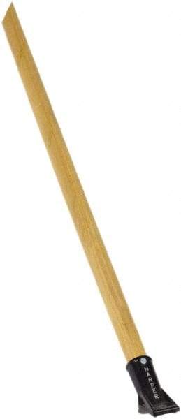 Harper Brush - 60 x 1-1/8" Wood Squeegee Handle - Bolt-On Connection, Tan - Benchmark Tooling