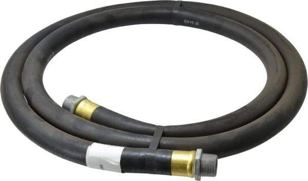 Continental ContiTech - 3/4" ID x 1-1/8" OD x 8' OAL, NPT Male x Male Petroleum Transfer Hose - 100 Max Working psi, 3/4" Fitting, Black - Benchmark Tooling