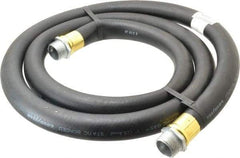 Continental ContiTech - 1" ID x 1-1/8" OD x 8' OAL, NPT Male x Male Petroleum Transfer Hose - 100 Max Working psi, 1" Fitting, Black - Benchmark Tooling