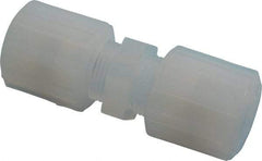 NewAge Industries - 1/2" Tube OD, PFA PTFE Plastic Compression Tube Union - 500°F Max - Benchmark Tooling