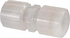 NewAge Industries - 3/4" Tube OD, PFA PTFE Plastic Compression Tube Union - 500°F Max - Benchmark Tooling