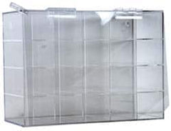 PRO-SAFE - 20 Pair Cabinet with Individual Compartments, Acrylic Safety Glasses Dispenser - 15 Inch Wide x 12-1/2 Inch High x 7-1/8 Inch Deep, Table and Wall Mount - Benchmark Tooling