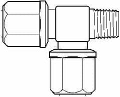 NewAge Industries - 3/4" Tube OD, PFA PTFE Plastic Compression Tube Male Run Tee - 3/4 NPT Pipe, 500°F Max, 3/4 Thread - Benchmark Tooling