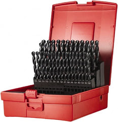 DORMER - 6 to 10mm, 118° Point, Oxide Finish, High Speed Steel Jobber Length Drill Bit Set - Benchmark Tooling