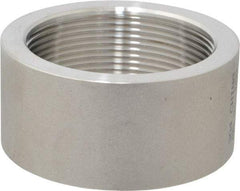 Merit Brass - 2" Grade 304 Stainless Steel Pipe Half Coupling - FNPT End Connections, 150 psi - Benchmark Tooling