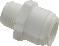 Value Collection - 1/2" Outside Diam, 3/8 NPT, Acetal Push-to-Connect Tube Male Connector - 150 Max psi - Benchmark Tooling