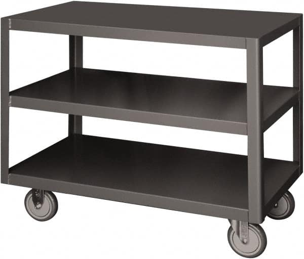 Durham - Mobile Table - Steel, Gray, 36" Long x 24" Deep x 30" High - Benchmark Tooling