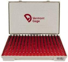 Vermont Gage - 240 Piece, 0.011-0.25 Inch Diameter Plug and Pin Gage Set - Plus 0.0002 Inch Tolerance, Class ZZ - Benchmark Tooling