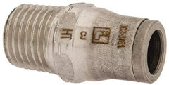 Legris - 5/16" Outside Diam, 1/4 NPT, Stainless Steel Push-to-Connect Male Connector - 435 Max psi, Tube to Male NPT Connection, FKM O-Ring - Benchmark Tooling