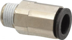 Legris - 5/16" Outside Diam, 1/8 NPT, Nickel Plated Brass Push-to-Connect Tube Male Connector - 290 Max psi - Benchmark Tooling