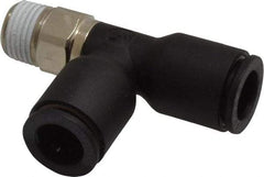 Legris - 5/16" OD, 1/8 NPT, Nylon/Nickel Plated Brass Push-to-Connect Male Run Tee - 290 Max psi - Benchmark Tooling