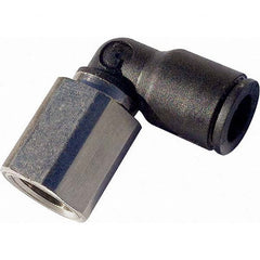 Legris - Plastic Push-To-Connect Tube Fittings Type: Female Elbow Tube Outside Diameter (Inch): 1/8 - Benchmark Tooling