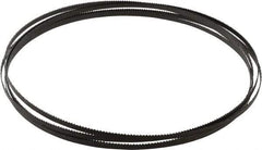 Starrett - 10 TPI, 12' 6" Long x 1/4" Wide x 0.025" Thick, Welded Band Saw Blade - Carbon Steel, Toothed Edge, Raker Tooth Set, Flexible Back, Contour Cutting - Benchmark Tooling
