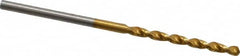 Guhring - #47 130° Cobalt Jobber Drill - TiN Finish, Right Hand Cut, Parabolic Flute, Straight Shank, 1-15/16" OAL, Standard Point - Benchmark Tooling