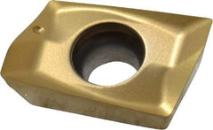 Seco - XOEX120404 E06 Grade F40M Carbide Milling Insert - TiAlN/TiN Finish, 0.199" Thick, 0.016" Corner Radius - Benchmark Tooling