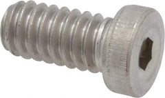 Value Collection - 1/4-20 UNC Hex Socket Drive, Low Socket Cap Screw - Grade 18-8 Stainless Steel, 1/2" Length Under Head - Benchmark Tooling