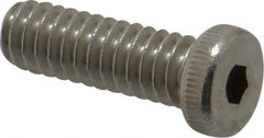 Value Collection - 1/4-20 UNC Hex Socket Drive, Low Socket Cap Screw - Grade 18-8 Stainless Steel, 3/4" Length Under Head - Benchmark Tooling