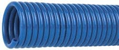 Coilhose Pneumatics - 1/8" ID, 50' Long, Blue Nylon Coiled & Self Storing Hose - 315 Max psi, No Fittings - Benchmark Tooling