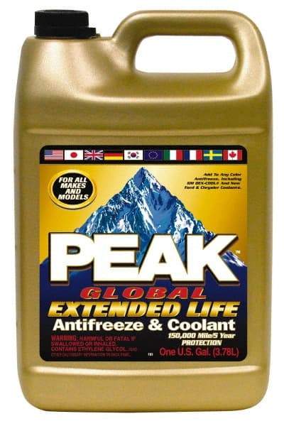 Peak - 1 Gal Extended Antifreeze & Coolant - Ethylene Glycol & Organic Acid Inhibitor Composition - Benchmark Tooling