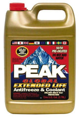 Peak - 1 Gal Extended Life Premixed Antifreeze & Coolant - Ethylene Glycol, Organic Acid Inhibitor, De-Ionized Water Composition - Benchmark Tooling