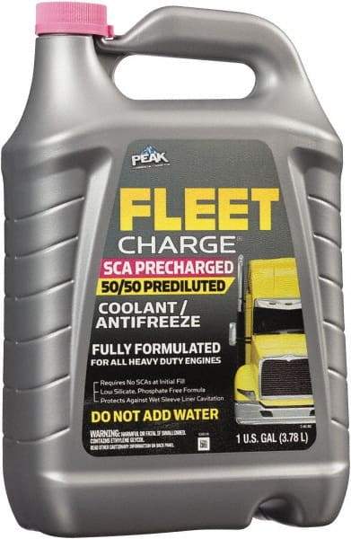 Peak - 1 Gal Heavy Duty Premixed Antifreeze & Coolant - Ethylene Glycol with SCA, Inhibitors, & De-Ionized Water Composition - Benchmark Tooling