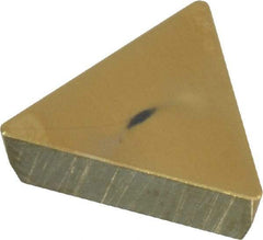 Kennametal - TPG221 T0420 Grade KY4400 Ceramic Turning Insert - TiN Finish, 60° Triangle, 1/4" Inscr Circle, 1/8" Thick, 1/64" Corner Radius - Benchmark Tooling