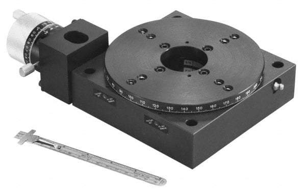 Parker - Rotary Positioning Stages Style: Worm Gear Drive Heavy Load Stage Thread Size: 1/4-20 - Benchmark Tooling