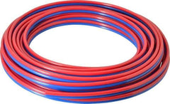 Coilhose Pneumatics - 5/32" ID x 1/4" OD, 50' Long, Polyurethane Tube - Red/Blue, 125 Max psi, 95 Hardness - Benchmark Tooling