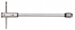 Irwin Hanson - 1/4 to 1/2" Tap Capacity, T Handle Tap Wrench - 12" Overall Length, Ratcheting - Exact Industrial Supply