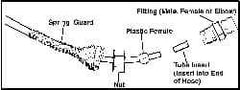 Coilhose Pneumatics - 1/2" ID Hose Rigid - Nylon, 1/2" Thread - Benchmark Tooling