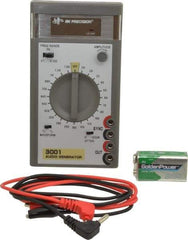 B&K Precision - 0/-20 dB, 600 Ohm, 1,500 MHz Sine Wave, Analog Display Function Generator - 10 ppm Wave Accuracy, 20 dB Amplitude, Includes 9V Battery, Instruction Manual, Two Standard Banana Plug to Insulated Clip Test Leads - Benchmark Tooling