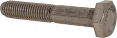 Value Collection - 1/4-28 UNF, 1-1/2" Length Under Head Hex Head Cap Screw - Partially Threaded, Grade 316 Stainless Steel, Uncoated, 7/16" Hex - Benchmark Tooling